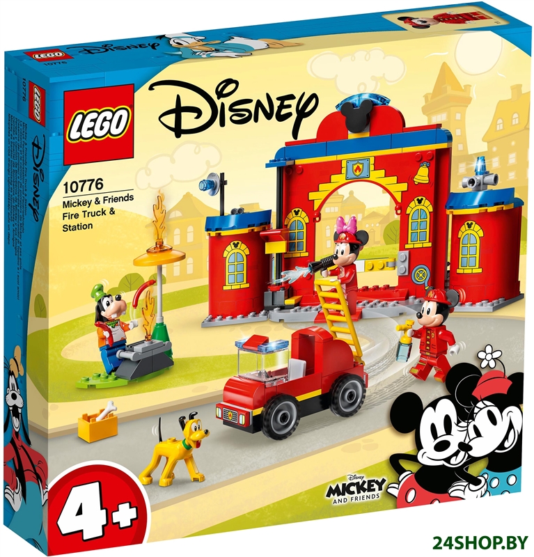 Конструктор LEGO Disney 10776 Пожарная часть и машина Микки и его друзей Конструктор LEGO Disney 10776 Пожарная часть и машина Микки и его друзей