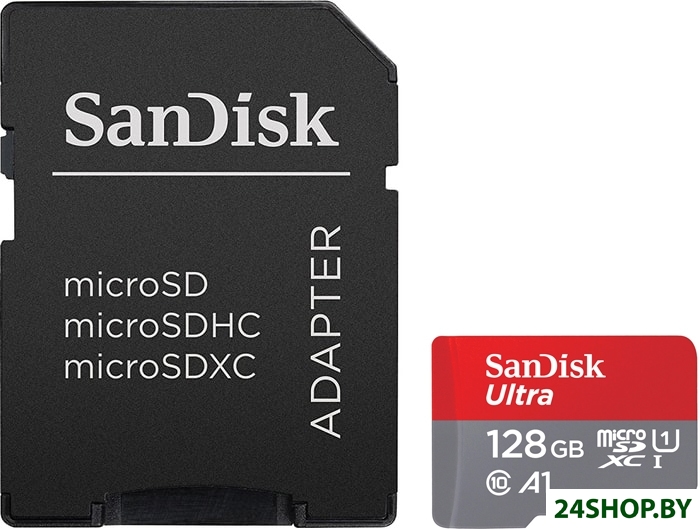 Карта памяти SanDisk Ultra SDSQUAR-128G-GN6MA microSDXC 128GB (с адаптером) Карта памяти SanDisk Ultra SDSQUAR-128G-GN6MA microSDXC 128GB (с адаптером)