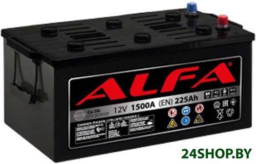 Автомобильный аккумулятор ALFA Hybrid 225 L (225 А·ч) Автомобильный аккумулятор ALFA Hybrid 225 L (225 А·ч)