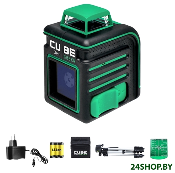Лазерный нивелир ADA Instruments Cube 360 Green Professional Edition А00535 Лазерный нивелир ADA Instruments Cube 360 Green Professional Edition А00535