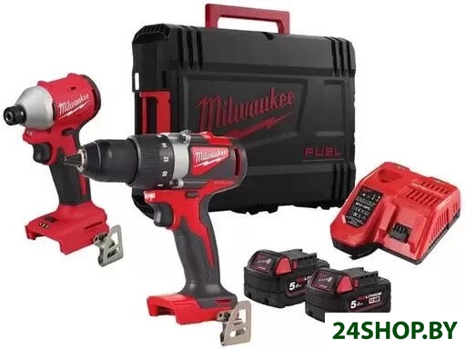 Набор электроинструмента Milwaukee M18 BLPP2B3-502X 4933492846 (шуруповерт, винтоверт, 2 АКБ, кейс) Набор электроинструмента Milwaukee M18 BLPP2B3-502X 4933492846 (шуруповерт, винтоверт, 2 АКБ, кейс)