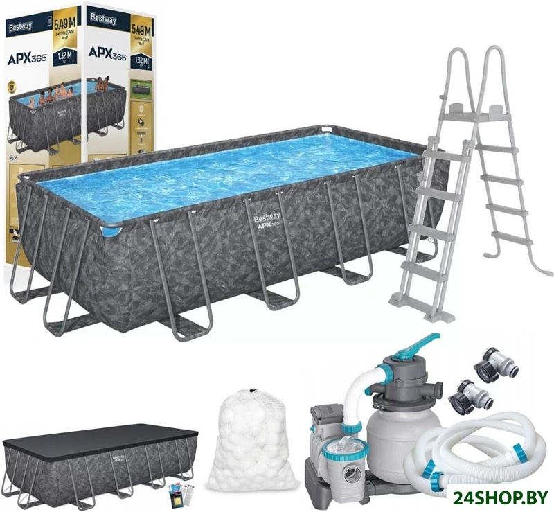 Каркасный бассейн Bestway APX 365 549x274x132 см 561KA Каркасный бассейн Bestway APX 365 549x274x132 см 561KA