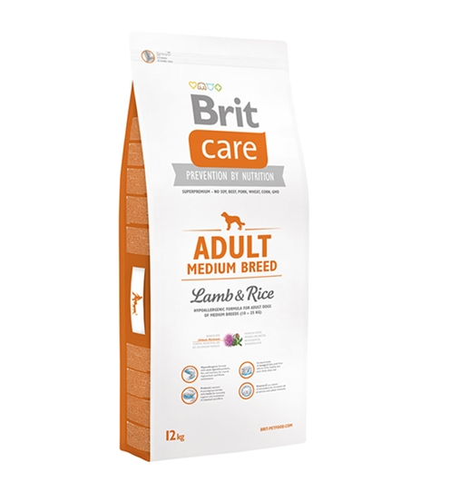 Сухой корм для собак Brit Care Adult Medium Breed Lamb and Rice 12 кг Сухой корм для собак Brit Care Adult Medium Breed Lamb and Rice 12 кг