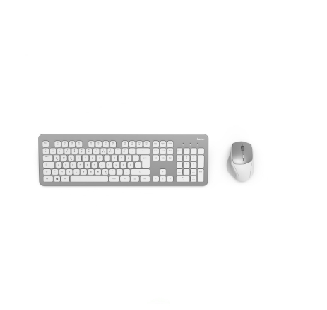 Клавиатура и мышь Hama KMW-700 (серебристый/белый) Клавиатура и мышь Hama KMW-700 (серебристый/белый)