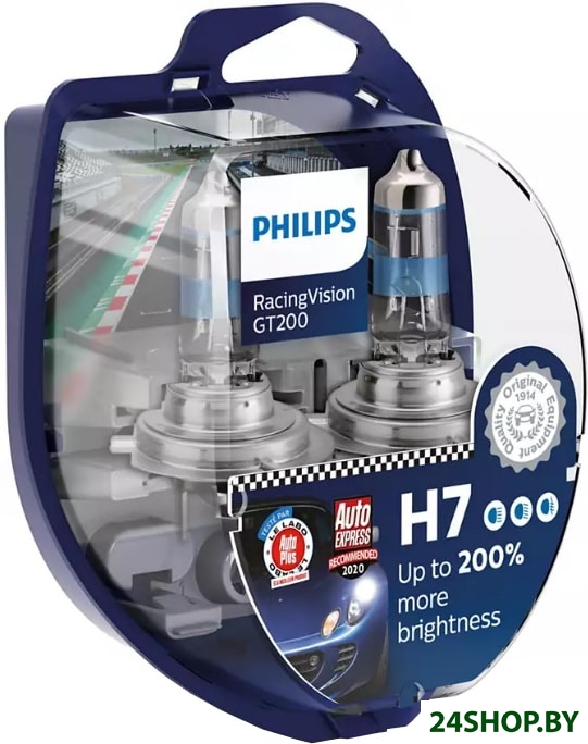 Галогенная лампа Philips H7 RacingVision GT200 2шт Галогенная лампа Philips H7 RacingVision GT200 2шт