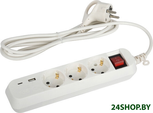 Удлинитель ЭРА UB-3es-5m-USB Б0052899 Удлинитель ЭРА UB-3es-5m-USB Б0052899