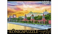 Konigspuzzle. ПАЗЛЫ 1000 элементов. ГИК1000-8227 РОССИЯ. МОСКОВСКИЙ КРЕМЛЬ