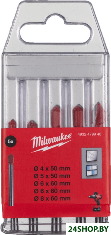Набор сверл Milwaukee 4932479948 Набор сверл Milwaukee 4932479948