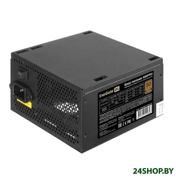 Блок питания ExeGate 400PPH-OEM-SC 400 Вт Блок питания ExeGate 400PPH-OEM-SC 400 Вт