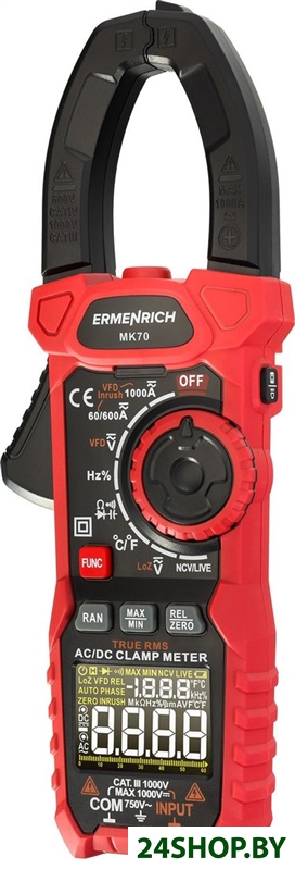 Токовые клещи Ermenrich Ping MK70 82970 Токовые клещи Ermenrich Ping MK70 82970