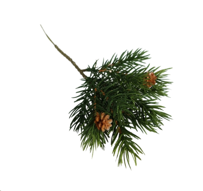 Ветка новогодняя GreenDeco С шишками 4630079858156 (зеленый) Ветка новогодняя GreenDeco С шишками 4630079858156 (зеленый)