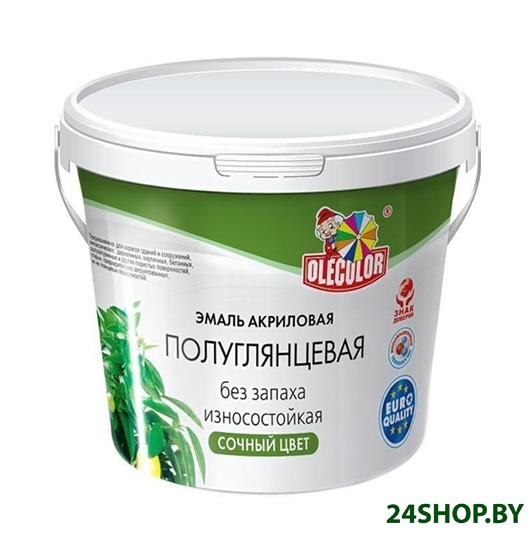 Эмаль Olecolor Полуглянцевая 800 г (черный) Эмаль Olecolor Полуглянцевая 800 г (черный)
