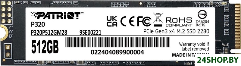 SSD Patriot P320 512GB P320P512GM28 SSD Patriot P320 512GB P320P512GM28