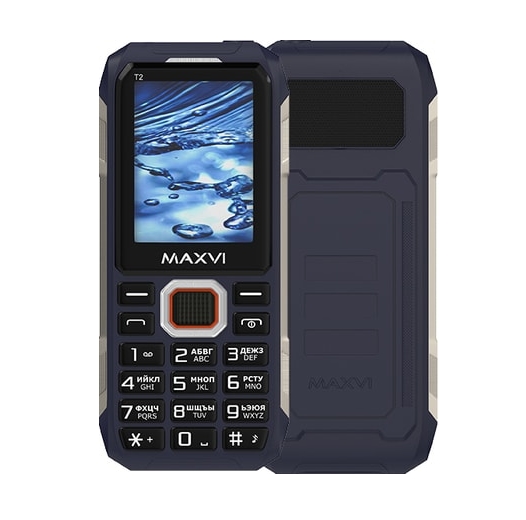 Мобильный телефон Maxvi T2 (темно-синий) Мобильный телефон Maxvi T2 (темно-синий)
