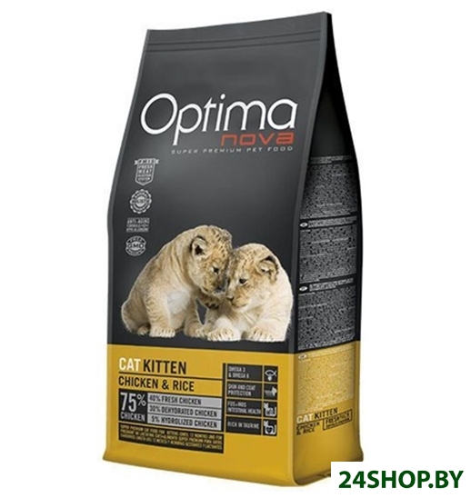 Сухой корм для кошек Optimanova Kitten Chicken and Rice (8 кг) Сухой корм для кошек Optimanova Kitten Chicken and Rice (8 кг)