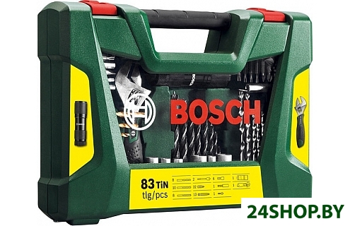Универсальный набор инструментов Bosch V-Line Titanium 2607017193 83 предмета Универсальный набор инструментов Bosch V-Line Titanium 2607017193 83 предмета