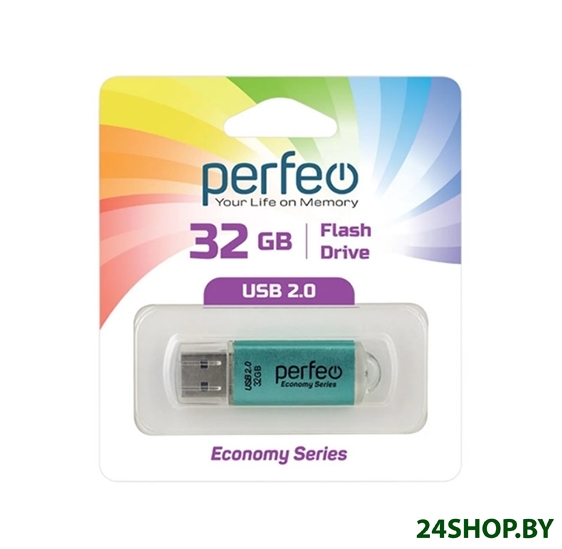 USB Flash Perfeo E01 32GB (зеленый) USB Flash Perfeo E01 32GB (зеленый)