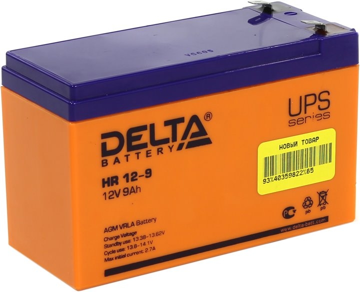 Аккумулятор для ИБП Delta HR 12-9 Аккумулятор для ИБП Delta HR 12-9