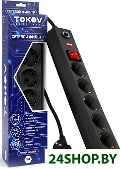 Сетевой фильтр Tokov Electric TKE-C05-SF5-5-ZV Сетевой фильтр Tokov Electric TKE-C05-SF5-5-ZV