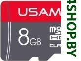 Картинка MicroSDHC 8Gb Class 10 Usams US-ZB092 блистер, красный
