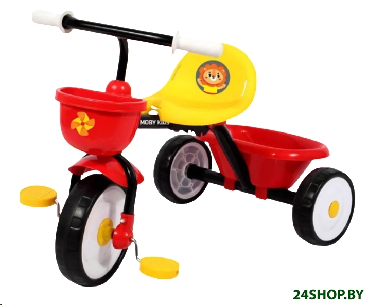 Детский велосипед Moby Kids Primo Львенок (красно-желтый) Детский велосипед Moby Kids Primo Львенок (красно-желтый)