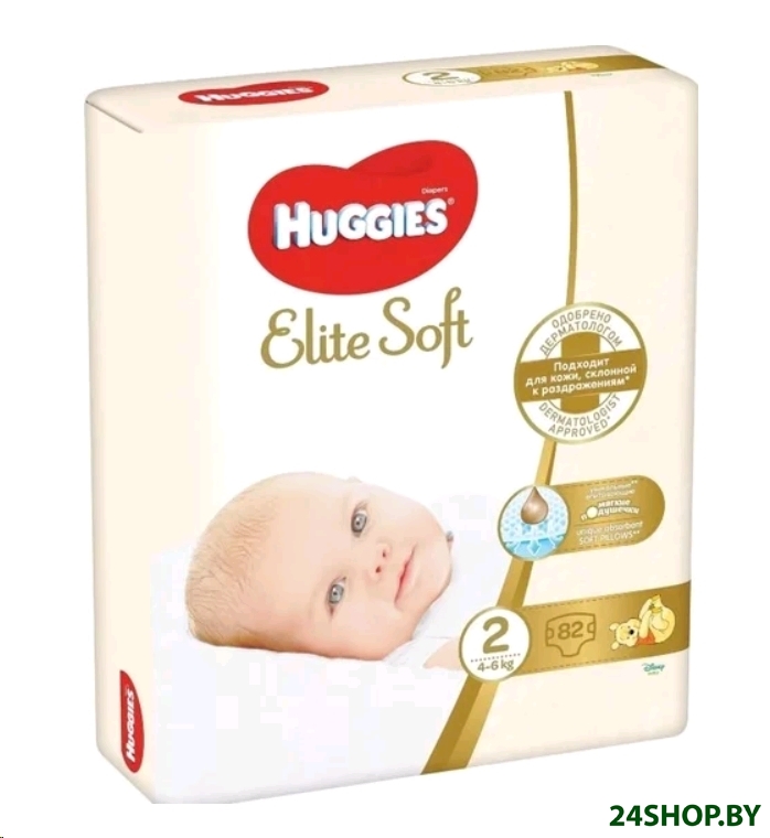 Подгузники HUGGIES Elite Soft 2 (82 шт) Подгузники HUGGIES Elite Soft 2 (82 шт)