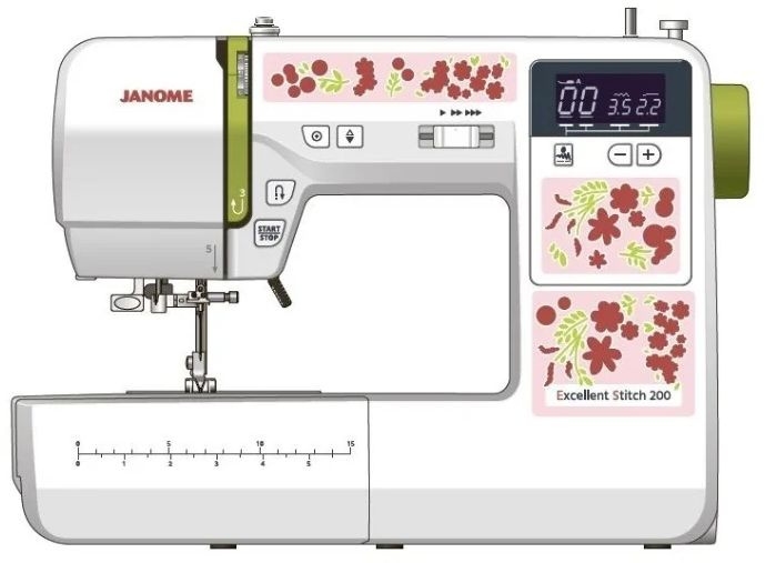Швейная машина Janome Excellent Stitch 200 (белый) Швейная машина Janome Excellent Stitch 200 (белый)