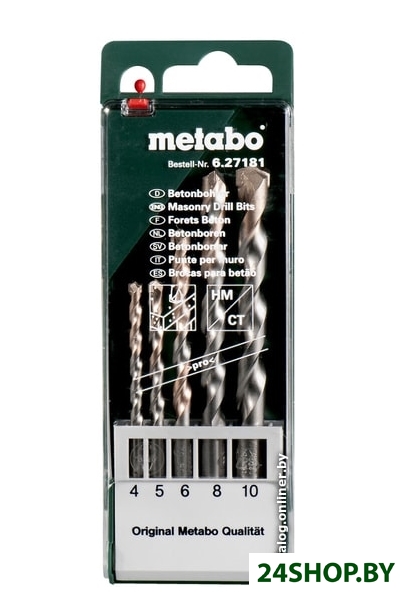 Набор сверл Metabo 627181000 (5 предметов) Набор сверл Metabo 627181000 (5 предметов)