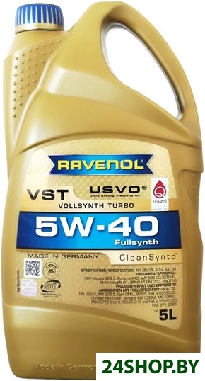 Моторное масло Ravenol VST 5W-40 5л Моторное масло Ravenol VST 5W-40 5л