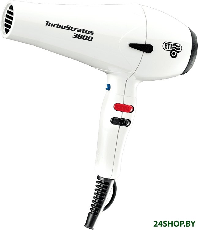 Фен ETI Turbo Stratos 3800 (белый) Фен ETI Turbo Stratos 3800 (белый)