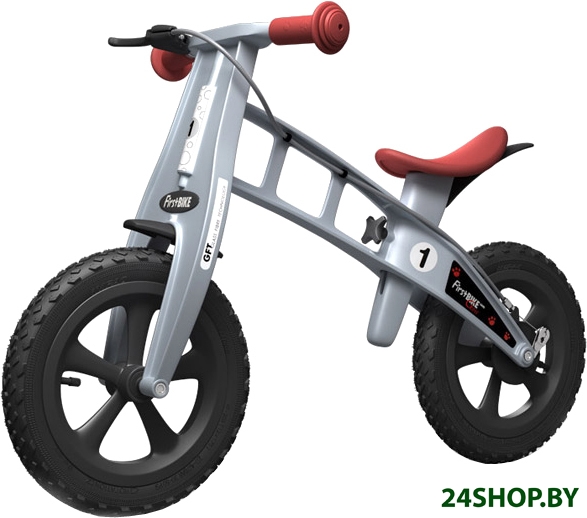 Беговел FirstBIKE Cross с тормозом (серебристый) Беговел FirstBIKE Cross с тормозом (серебристый)