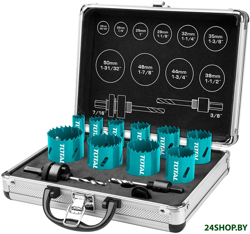 Набор коронок Total TACSH1121 (12 пр.) Набор коронок Total TACSH1121 (12 пр.)