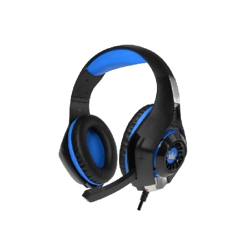 Наушники с микрофоном CrownMicro CMGH-102T USB (синий) Наушники с микрофоном CrownMicro CMGH-102T USB (синий)