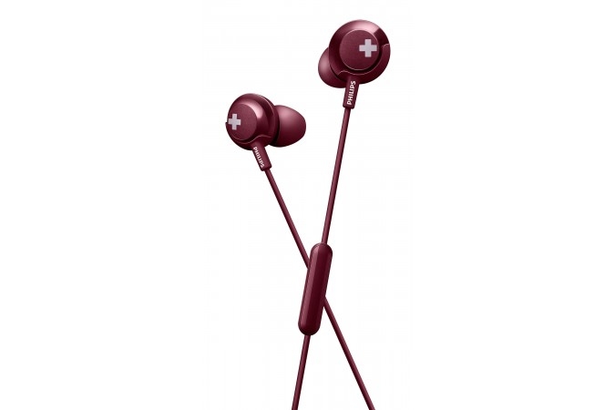 Наушники с микрофоном Philips Bass+ SHE4305RD/00 Наушники с микрофоном Philips Bass+ SHE4305RD/00