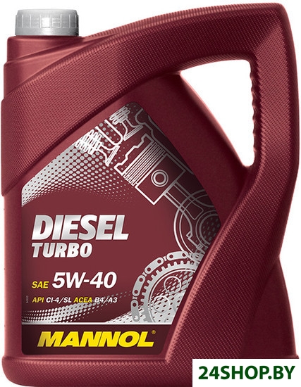 Моторное масло Mannol DIESEL TURBO 5W-40 5л Моторное масло Mannol DIESEL TURBO 5W-40 5л