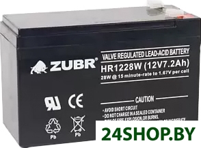 Аккумулятор для ИБП Zubr HR 1228 W (12 В/7.2 А·ч) Аккумулятор для ИБП Zubr HR 1228 W (12 В/7.2 А·ч)