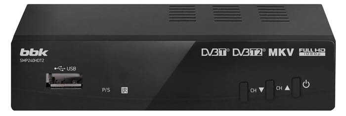 Тюнер цифрового телевидения BBK SMP240HDT2 Dark Grey Тюнер цифрового телевидения BBK SMP240HDT2 Dark Grey