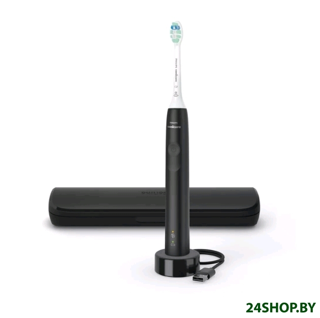 Электрическая зубная щетка PHILIPS Sonicare 3100 series HX3673/14 (черный) Электрическая зубная щетка PHILIPS Sonicare 3100 series HX3673/14 (черный)