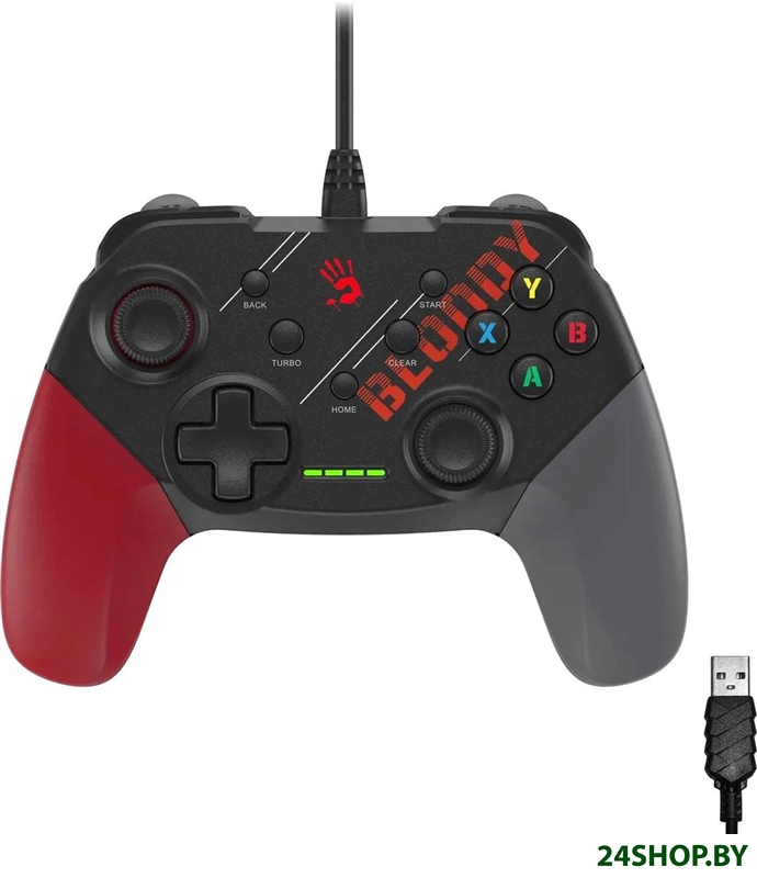 Геймпад A4Tech Bloody GP30 (черный/красный) Геймпад A4Tech Bloody GP30 (черный/красный)