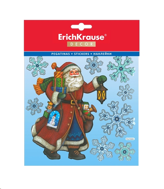 Набор наклеек Erich Krause Decor Дедушка Мороз (44848) Набор наклеек Erich Krause Decor Дедушка Мороз (44848)