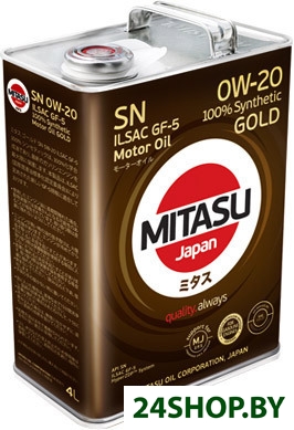 Моторное масло Mitasu MJ-102 0W-20 4л Моторное масло Mitasu MJ-102 0W-20 4л