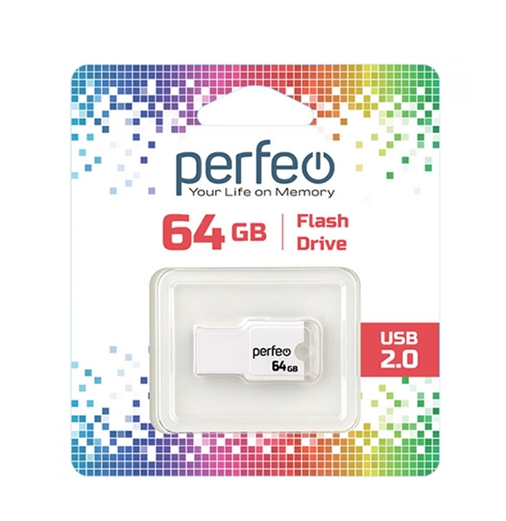 USB Flash Perfeo M01 64GB (белый) USB Flash Perfeo M01 64GB (белый)