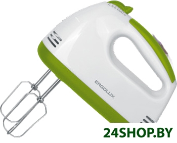 Миксер ERGOLUX ELX-EM03-C34 (бело-салатовый) Миксер ERGOLUX ELX-EM03-C34 (бело-салатовый)