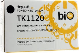 Картридж Bion TK-1120 для Kyocera FS-1060DN/1025MFP/1125MFP Картридж Bion TK-1120 для Kyocera FS-1060DN/1025MFP/1125MFP