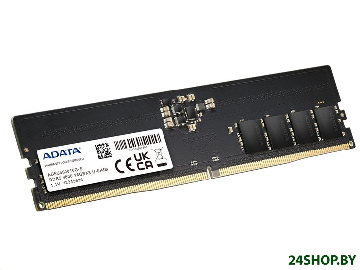 Оперативная память A-Data 32ГБ DDR5 4800 МГц AD5U480032G-S Оперативная память A-Data 32ГБ DDR5 4800 МГц AD5U480032G-S