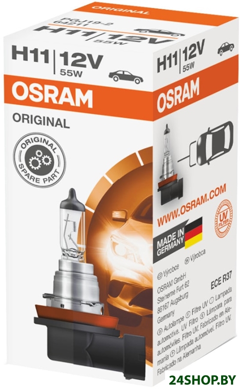 Галогенная лампа Osram H11 64211 1шт Галогенная лампа Osram H11 64211 1шт