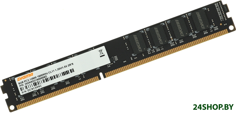 Оперативная память Digma 8ГБ DDR3 1600МГц DGMAD31600008D Оперативная память Digma 8ГБ DDR3 1600МГц DGMAD31600008D