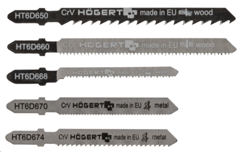 Набор пильных полотен Hogert Technik HT6D690 Набор пильных полотен Hogert Technik HT6D690