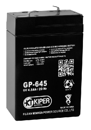 Аккумулятор для ИБП Kiper GP-645 F1 (6В/4.5 А·ч) Аккумулятор для ИБП Kiper GP-645 F1 (6В/4.5 А·ч)
