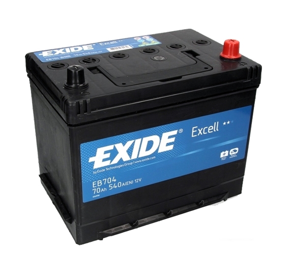 Автомобильный аккумулятор Exide Excell EB704 (70 А/ч) Автомобильный аккумулятор Exide Excell EB704 (70 А/ч)